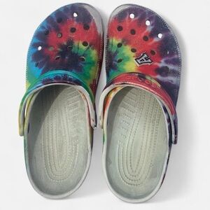 Colorful Tie-Dye Kids Clogs